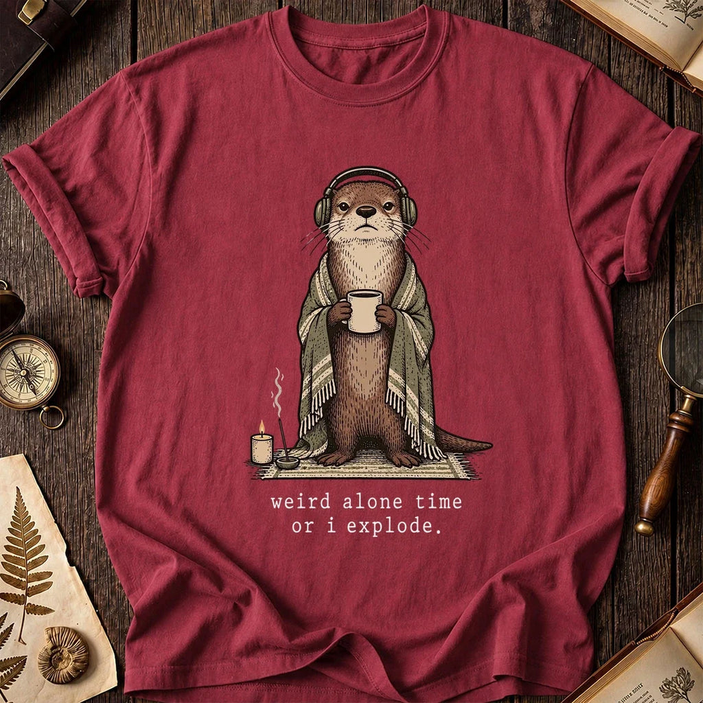 Alone Time Otter T-Shirt product image 4