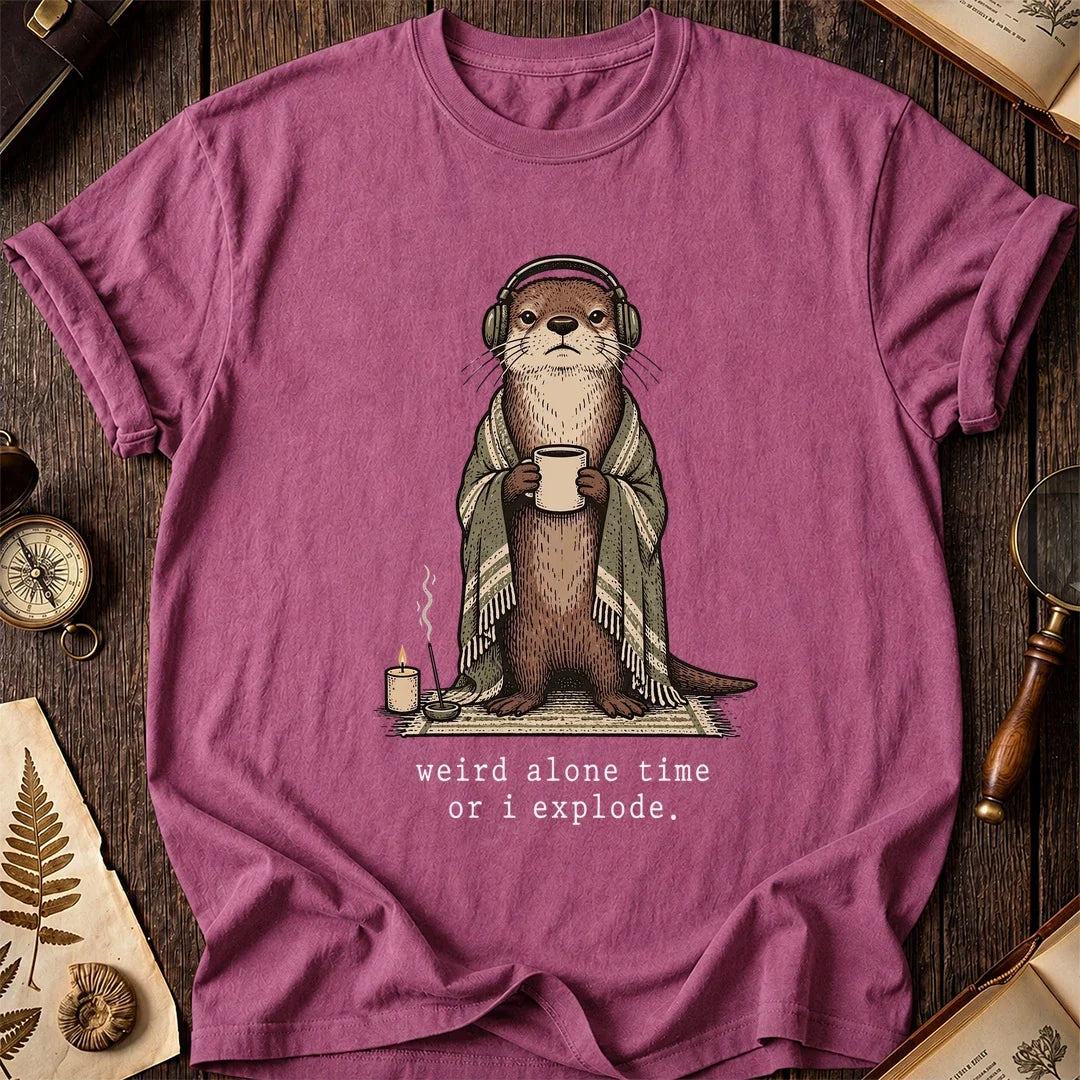 Alone Time Otter T-Shirt product image 3