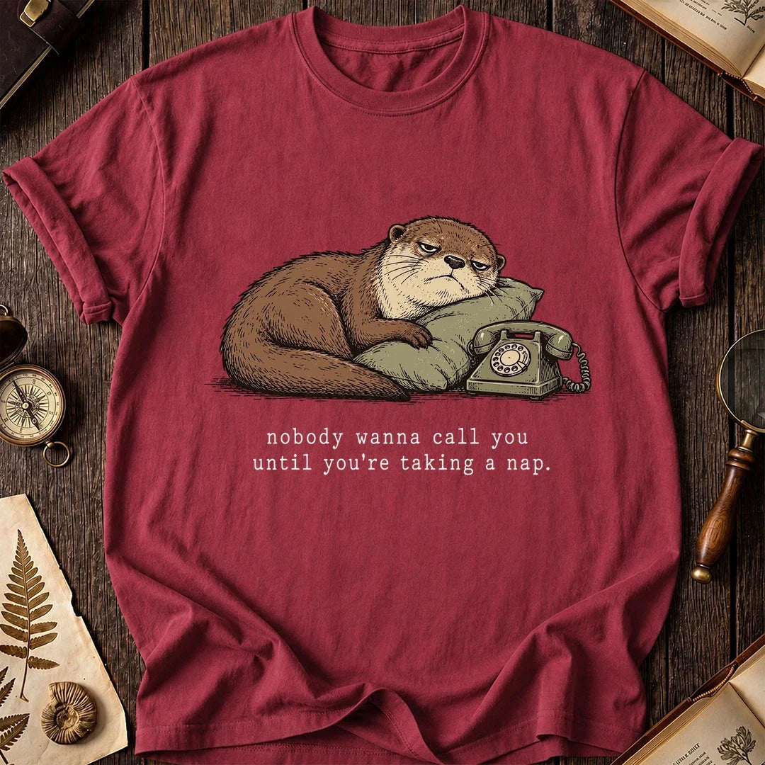 Nap Timing Otter T-Shirt product image 4