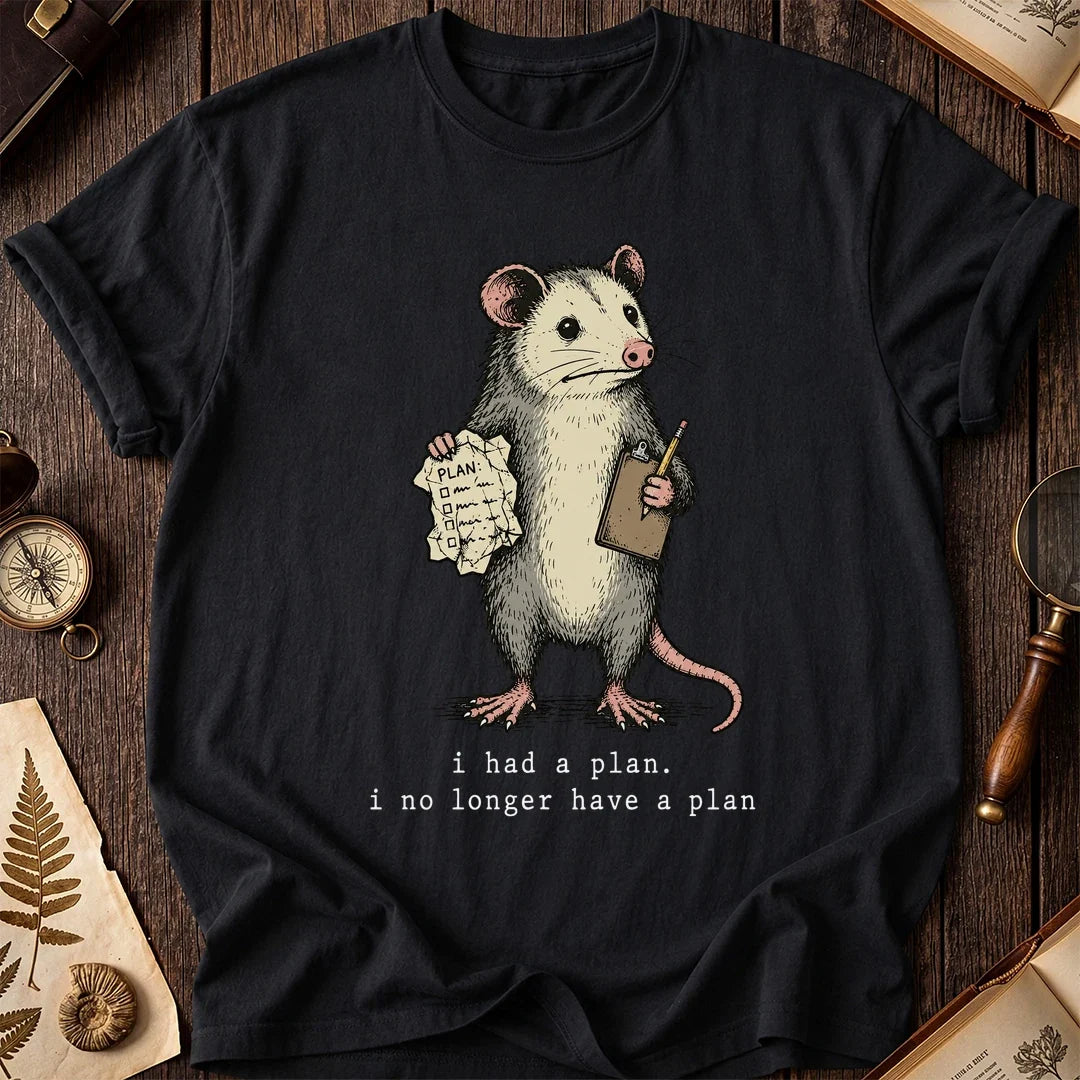 No Plan Possum T-Shirt product image 2