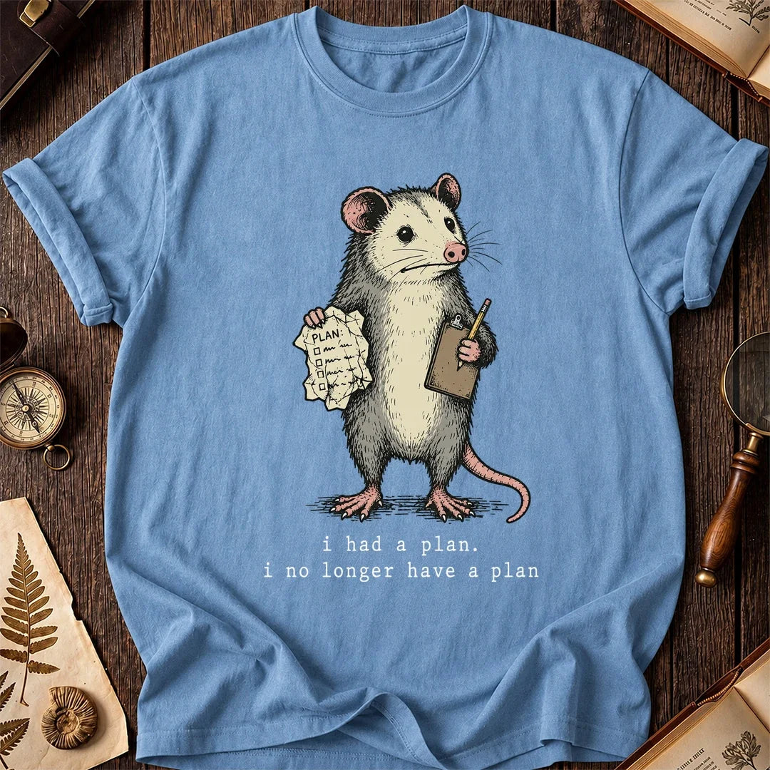 No Plan Possum T-Shirt product image 4