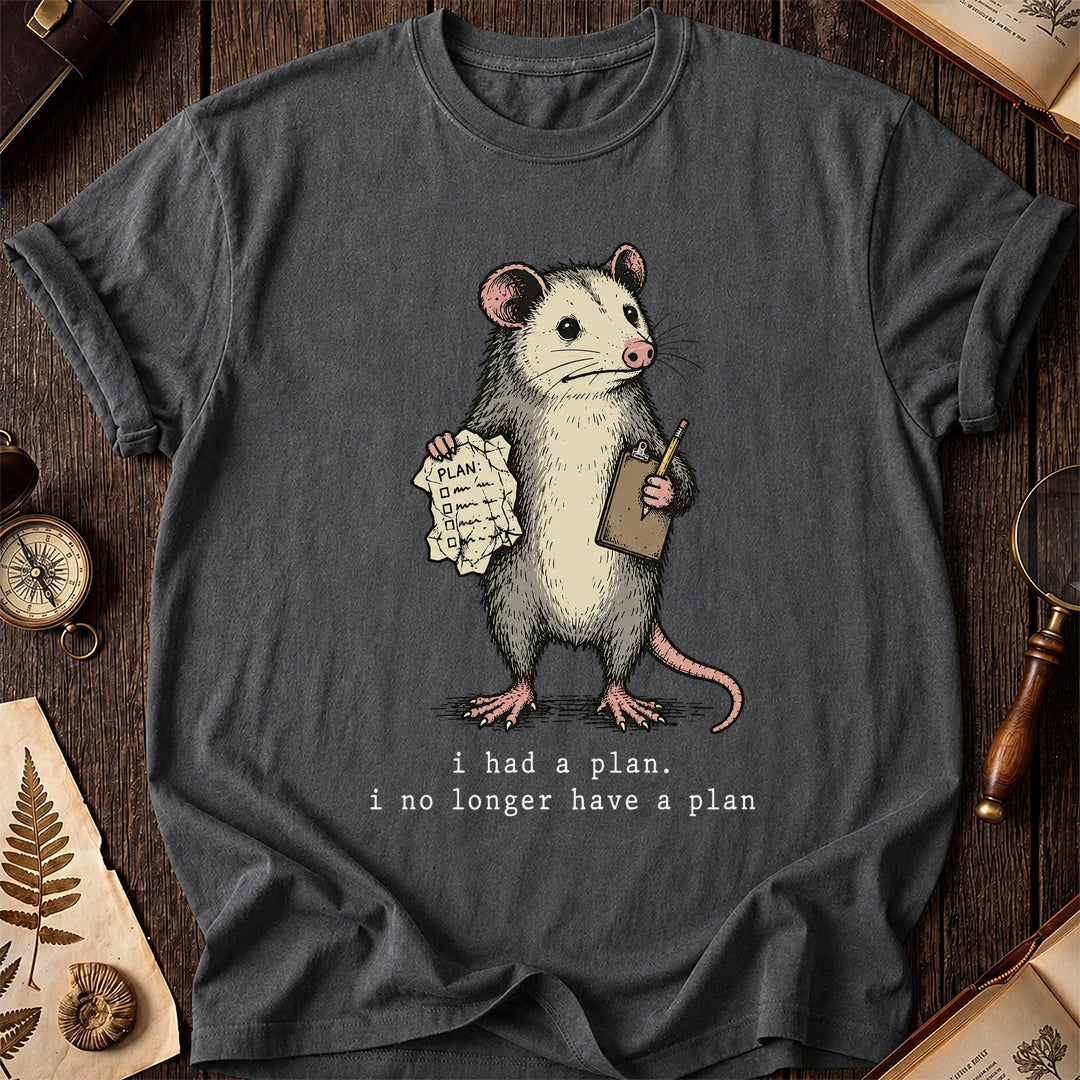 No Plan Possum T-Shirt product image 6