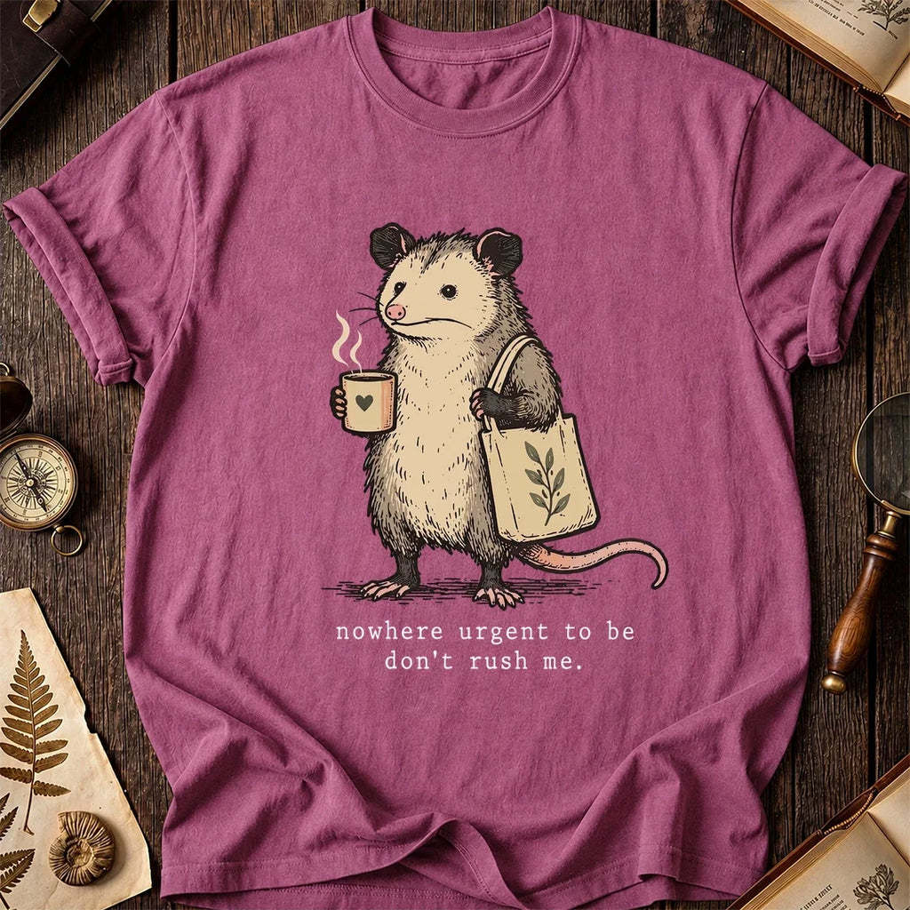No Rush Possum T-Shirt product image 3