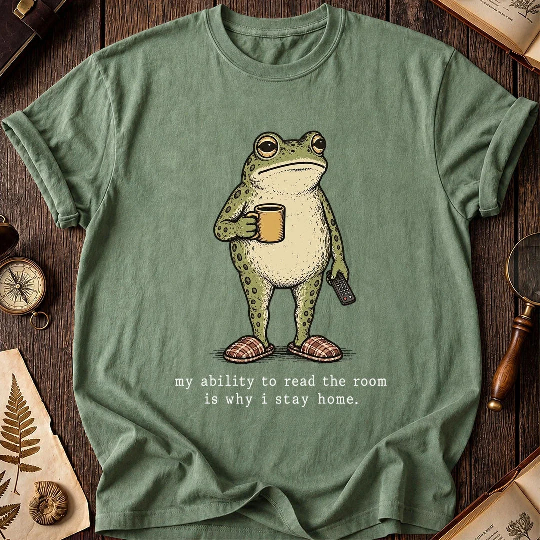 Staying Home Frog T-Shirt product image 1
