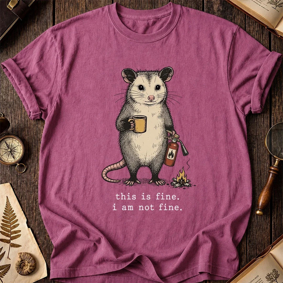 This Is Fine Possum T-Shirt product image 3
