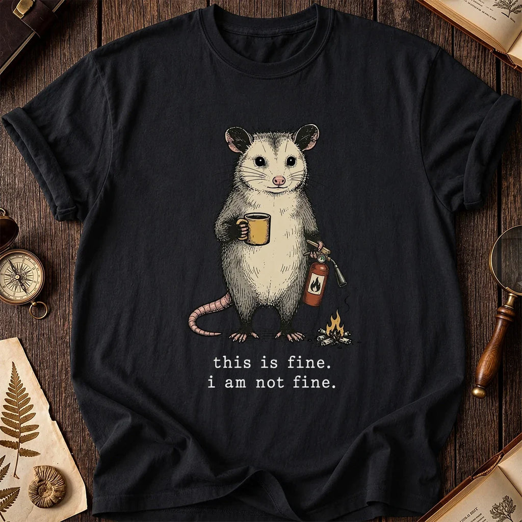 This Is Fine Possum T-Shirt product image 2