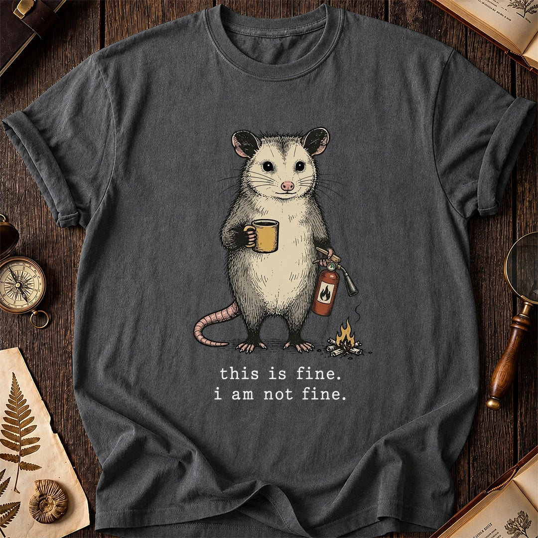This Is Fine Possum T-Shirt product image 6