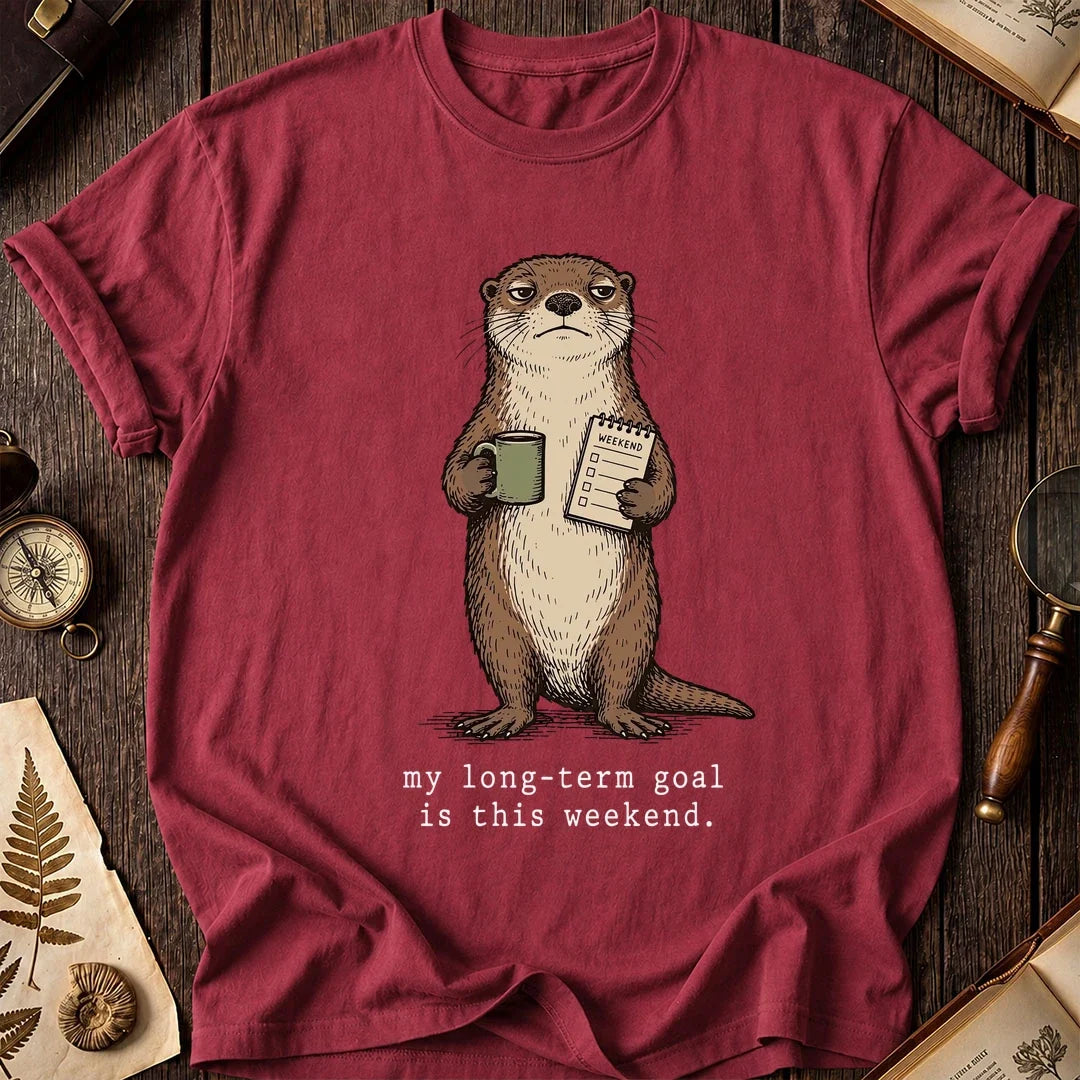 Weekend Goal Otter T-Shirt product image 4