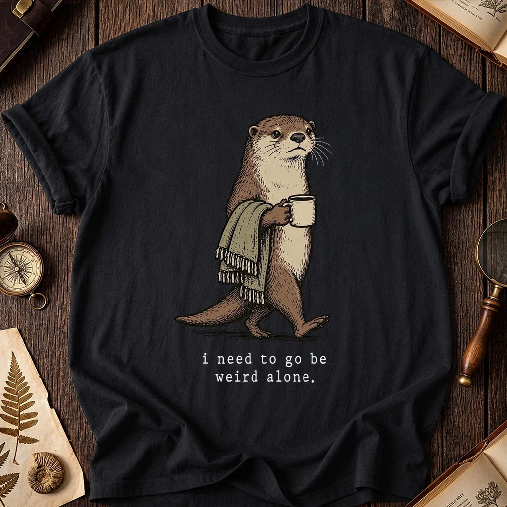 Weird Alone Otter T-Shirt product image 2