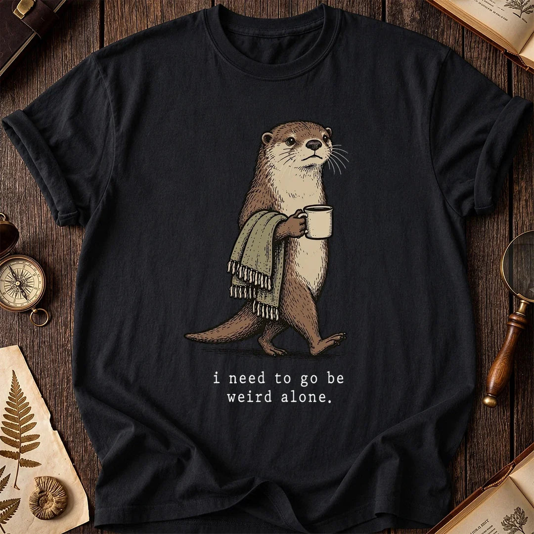 Weird Alone Otter T-Shirt product image 2