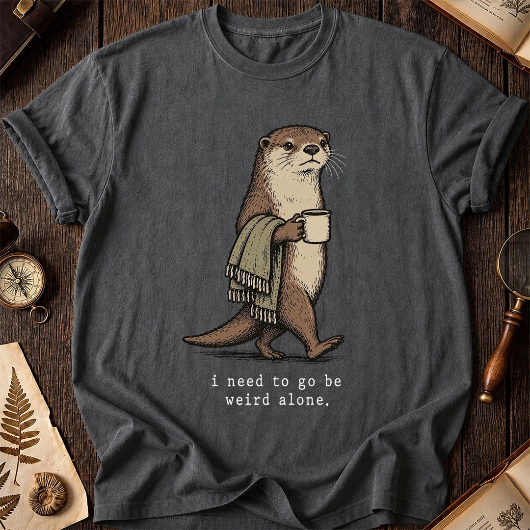 Weird Alone Otter T-Shirt product image 6