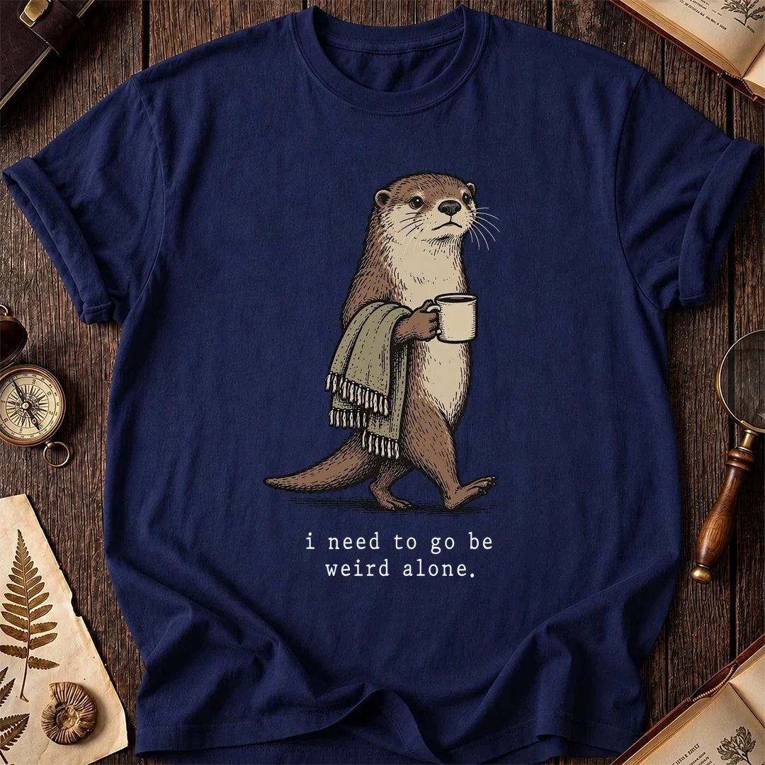 Weird Alone Otter T-Shirt product image 7